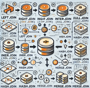 Master SQL Joins with our guide from beginner to advanced. Learn LEFT, RIGHT, INNER, FULL, HASH, MERGE, and NESTED LOOP joins. (AI-Generated Image)